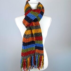 ARTESANIA INC Colorful Bulky 1/2 Wool Heavy Winter Scarf Ecuador / Size OSFA